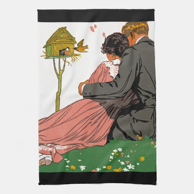 Fashionable Lovers Towel (Vertical)