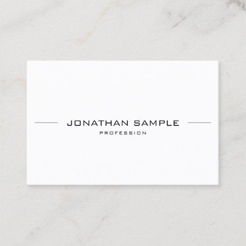 Fashionable Minimalist Modern Professional Simple Business Card