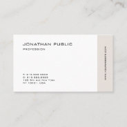 Fashionable Minimalist Professional Elegant Clean Business Card at Zazzle