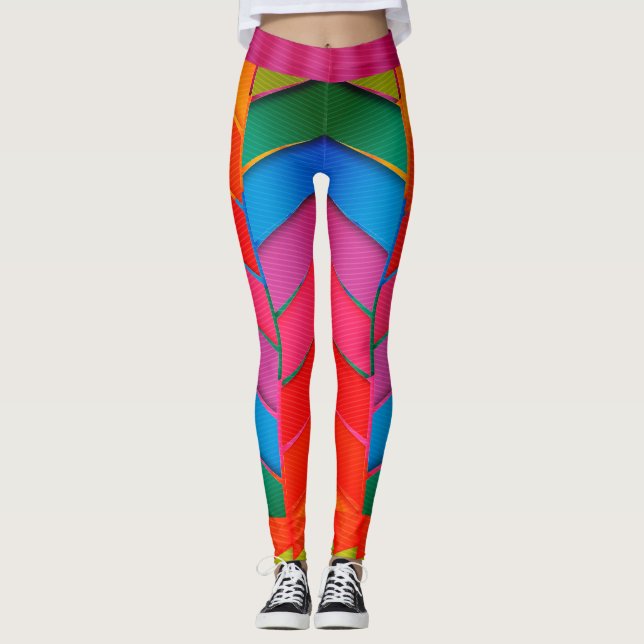 Fashionable Multi-Color Leggings (Front)