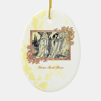 Fashionable Old-world Ladies Ceramic Ornament by LeFlange at Zazzle