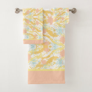 Fashionable Paint Splash Bath Towel Set