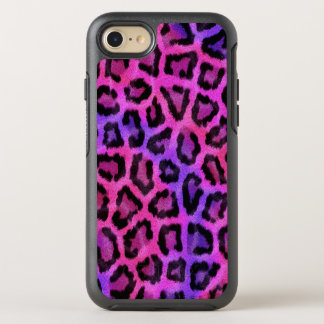 Fashionable Pink Leopard Pattern OtterBox Symmetry iPhone SE/8/7 Case