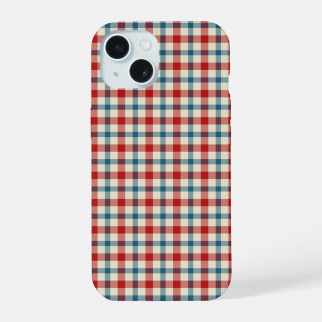 Fashionable Plaid Iphone Case (Back)