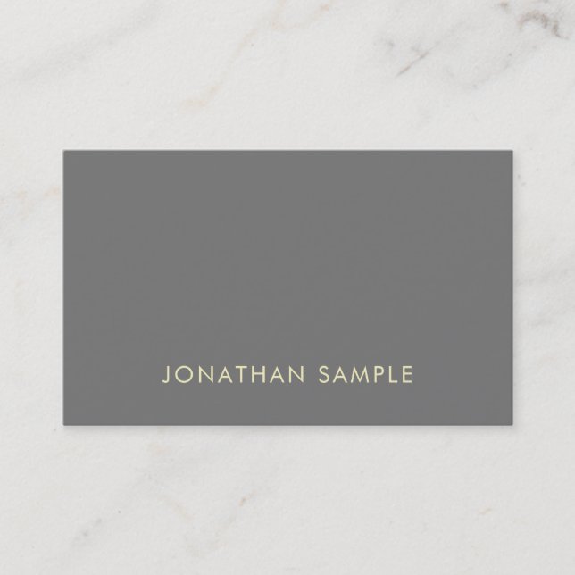 Fashionable Professional Modern Design Luxury Business Card (Front)
