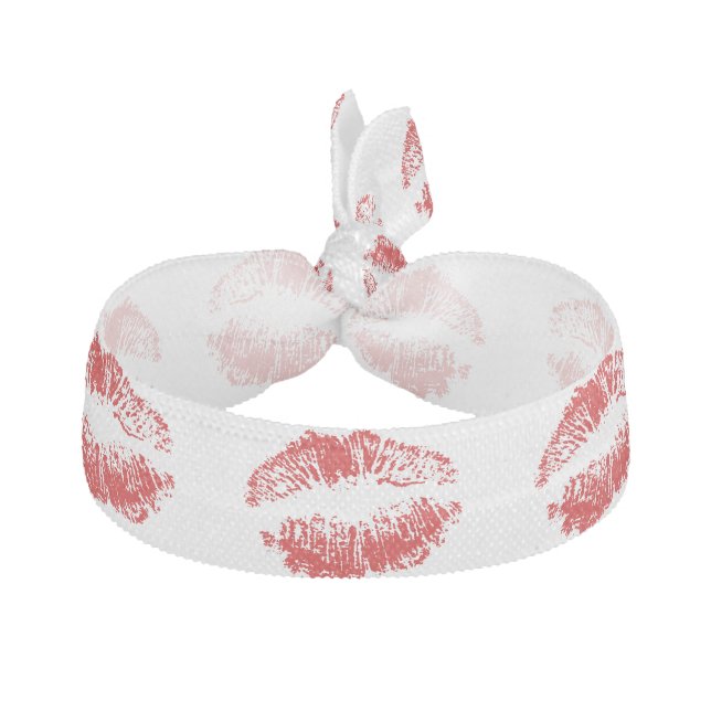 Fashionable Red Lipstick Kiss Lips Hair Accessory Hair Tie (Front)