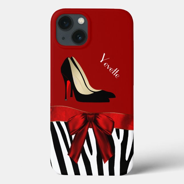 Fashionable Red & Zebra Print Samsung Note 4 Case (Back)