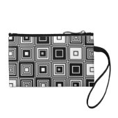 Fashionable Retro look black white Coin clutch (Front)