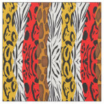 Fashionable Safari Animal Skin Mix Patterned Fabric