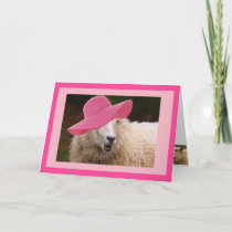 Fashionable Sheep Mother's Day Card