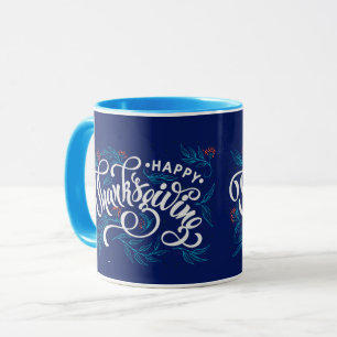 fashionable Text on pumpkin for Thanksgiving  Mug