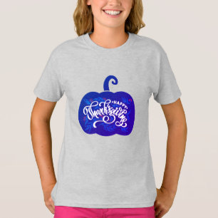 fashionable Text on pumpkin for Thanksgiving T-Sh T-Shirt