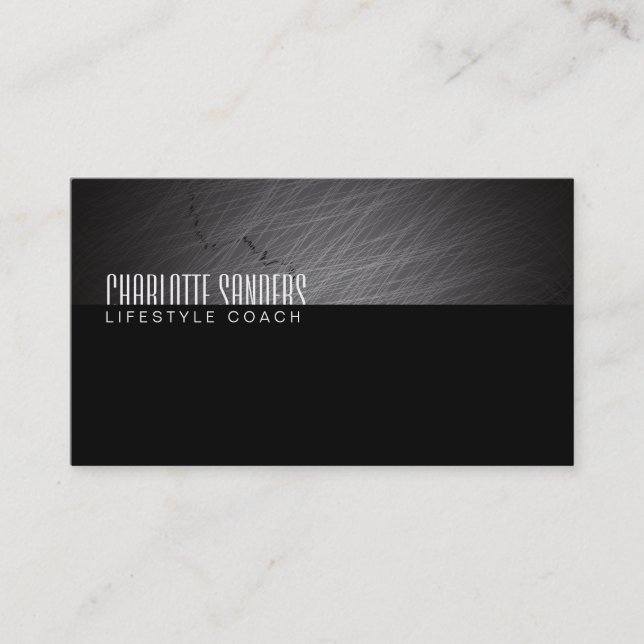 Fashionable Texture Business Card (Front)