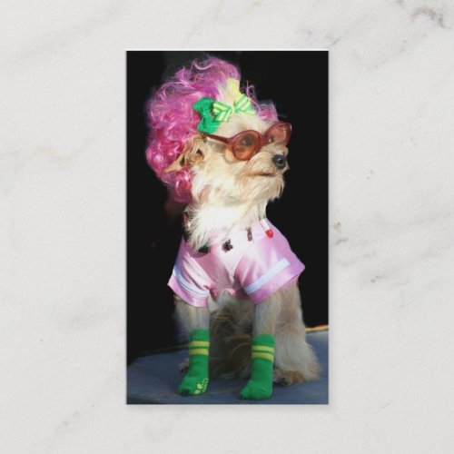 Fashionable Toy Dog Business Cards