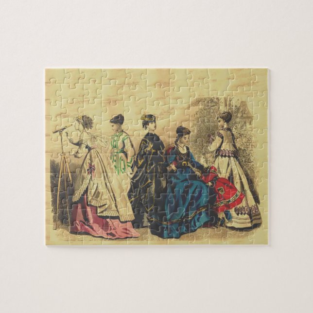 Fashionable Victorian Ladies Jigsaw Puzzle (Horizontal)