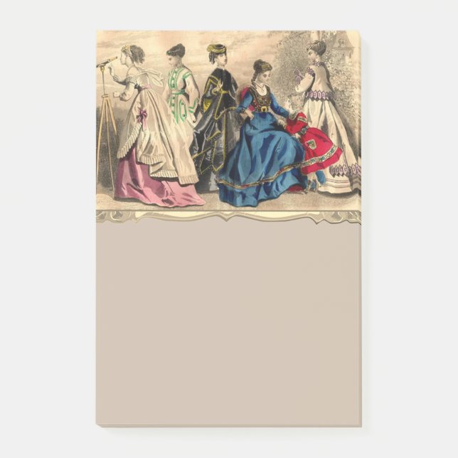 Fashionable Victorian Ladies Post-it Notes (Front)
