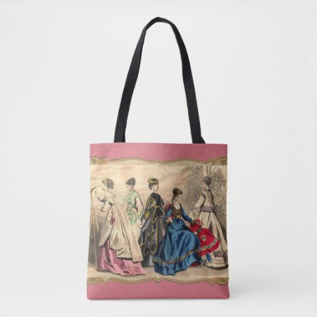 Fashionable Victorian Ladies Tote Bag