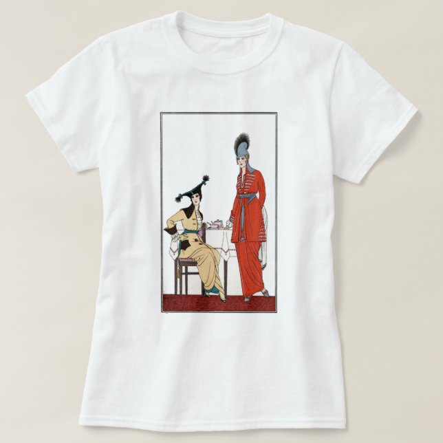 Fashionable Vintage Afternoon Tea T-Shirt (Design Front)