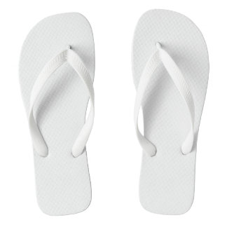 Fashionable White Flip Flops