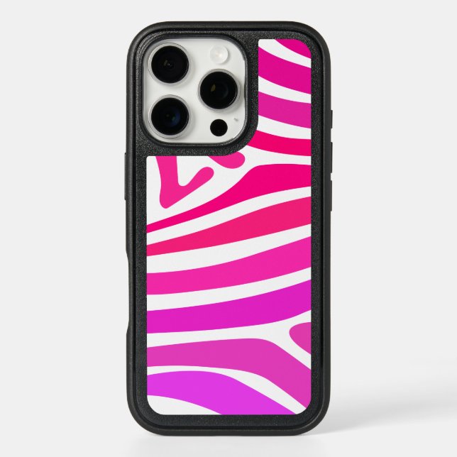 Fashionable Zebra Print Design Otterbox iPhone Case (Back)