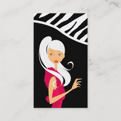Fashionesta Fashion Vector Shop Girl Business Card