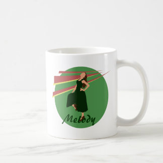 Fashiongirl in Green Coffee Mug