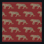 Fashionista Gold Black Red Glitter Tiger Pattern Faux Canvas Print<br><div class="desc">This elegant and chic pattern is perfect for the trendy and stylish fashionista. It features a faux printed sparkly gold glitter and black hand-drawn tiger pattern on top of a fire-engine red background. It's glamorous, luxurious, unique, modern, and cool. ***IMPORTANT DESIGN NOTE: For any custom design request such as matching...</div>