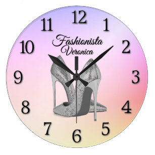 Shoes Wall Clocks | Zazzle