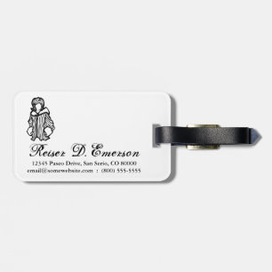 fashionista luggage tag
