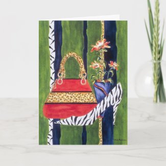 Fashionista Mom Birthday Card