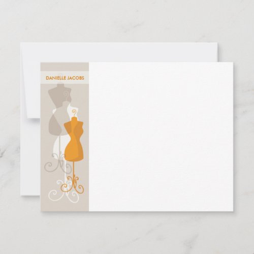 Fashionista Notecard Stationery Invites