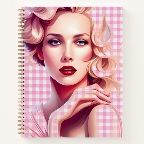 Fashionista Pink Girl Boss Notebook