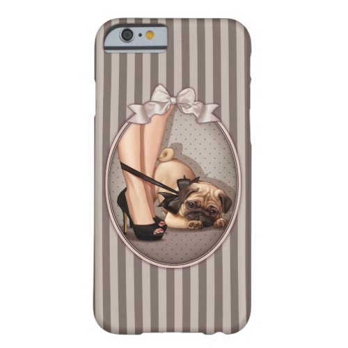 Fashionista  Pug Puppy Barely There iPhone 6 Case