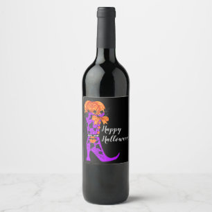 Fashionista Witch Wine Label