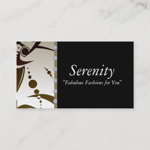 Customizable Fashions Business Card