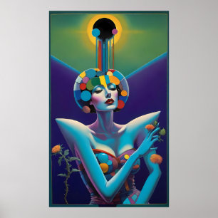 Fashion's Resting Dream Face - Ken Gage Art Poster