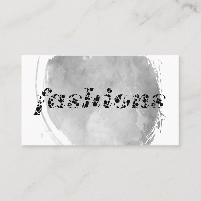 Fashions / Watercolor Brushed Business Card (Front)