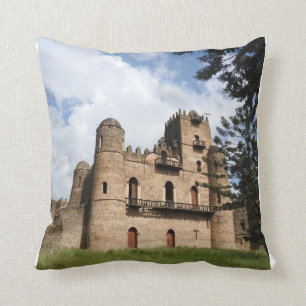 Fasilides Gondar Ethiopian Throw Pillow