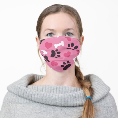 Fask Mask Covid Coronavirus for Dog Lovers Pink