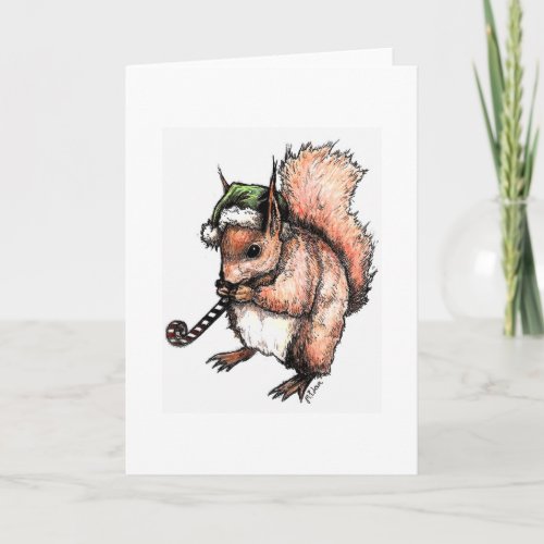 Fassist Squirrel Holiday Card