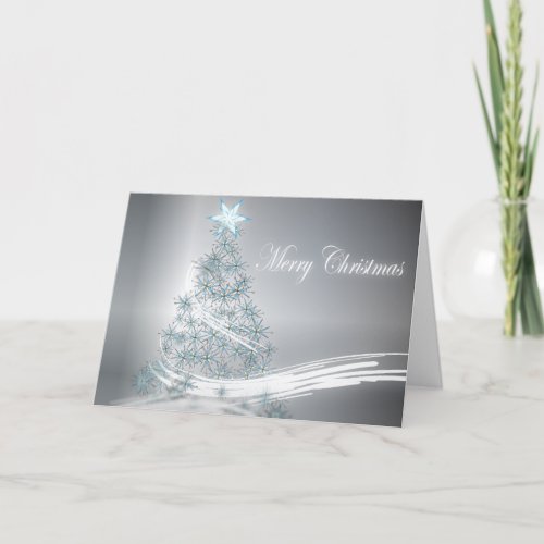 Fassist Star Chic Christmas Evergreen Holiday Card