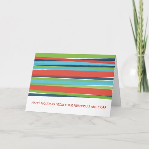 Fassist Stripes Folded Holiday Card