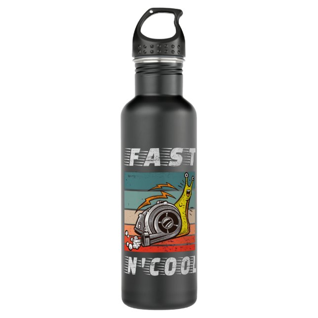 Fast and cool turbo snail fast n cool stainless steel water bottle (Front)