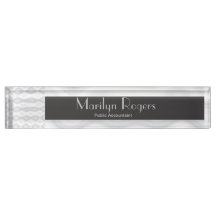 Blank Template Desk Name Plates Zazzle