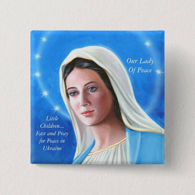 Fast and Pray For Ukraine  Button (Front)