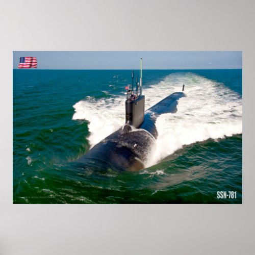 FAST ATTACK SUBMARINE  SSN_781 POSTER