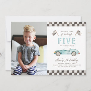 Fast Birthday Invitation   5th Racing Invitation