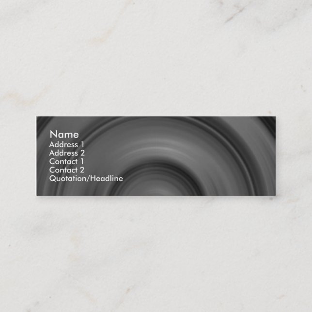 Fast Car II Mini Business Card (Front)