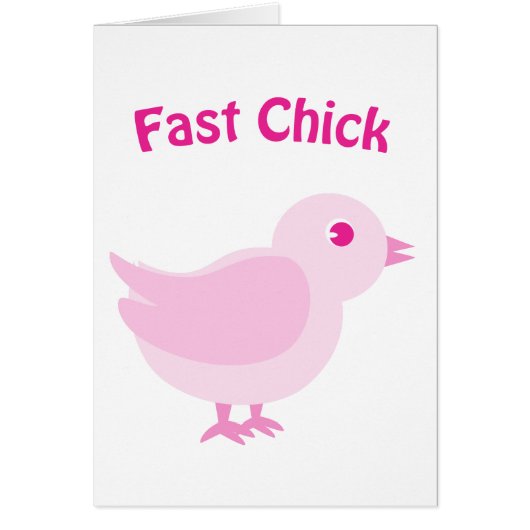 Fast Chick- pink Cards (Front)