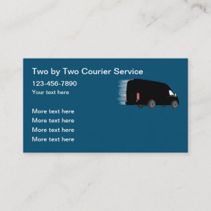 Fast Courier Delivery Service Business Card